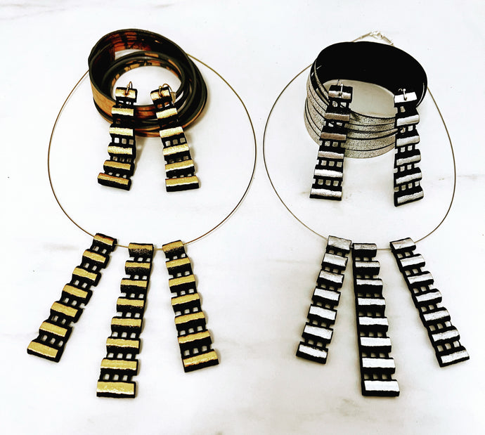 Necklace/Earrings Tiras Set