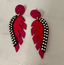 Load image into Gallery viewer, Leather Baby Wings Earrings
