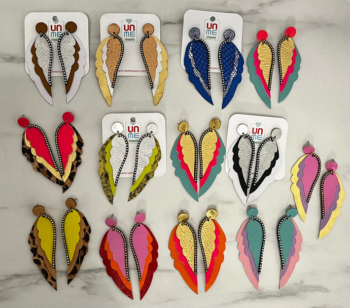 Leather Wings Earrings