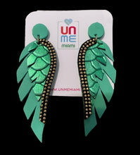 Load image into Gallery viewer, Leather Wings Earrings

