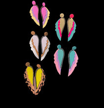 Load image into Gallery viewer, Leather Wings Earrings
